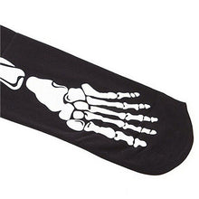 Women Creative Sexy 3D print skeleton bone tights Stovepipe skull terror scary stocking Gift Women Accessories  J4U66