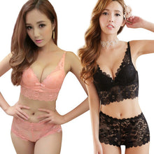 women cute sexy lace embroidery push pp bra panty set underwear bras sets 4 colors J4U66