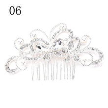 Women Girl Bridal Wedding Silver Crystal Rhinestone Diamante Flower Hair Clip Comb Pin Apparel Accessorie Headwear Hair Comb J4U66