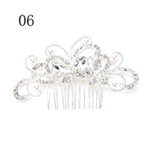 Women Girl Bridal Wedding Silver Crystal Rhinestone Diamante Flower Hair Clip Comb Pin Apparel Accessorie Headwear Hair Comb J4U66