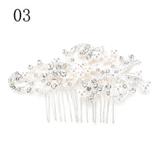 Women Girl Bridal Wedding Silver Crystal Rhinestone Diamante Flower Hair Clip Comb Pin Apparel Accessorie Headwear Hair Comb J4U66