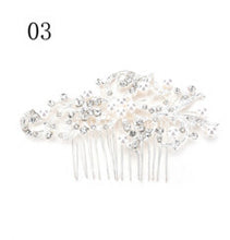 Women Girl Bridal Wedding Silver Crystal Rhinestone Diamante Flower Hair Clip Comb Pin Apparel Accessorie Headwear Hair Comb J4U66