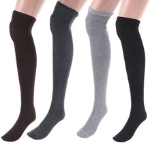 Girl Sexy Thigh High Stocking Over the Knee Cotton Stockings Opaque Knitted 4 Colors PY8 J4U66