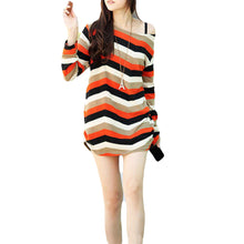 women knitted sweater korean long pullovercasual wear long loose tops pullovers J4U66