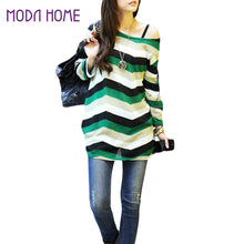 women knitted sweater korean long pullovercasual wear long loose tops pullovers J4U66