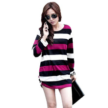 women knitted sweater korean long pullovercasual wear long loose tops pullovers J4U66
