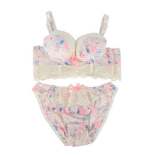 New Women Lace Underwear Push Up Side Support Plunge Bra and Panty Set Lingerie Bras Briefs Sets J4U66