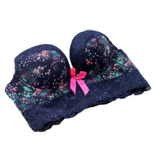 New Women Lace Underwear Push Up Side Support Plunge Bra and Panty Set Lingerie Bras Briefs Sets J4U66