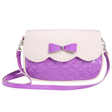 Women Ladies 7 Messenger Bags PU Leather Tote Satchel Fashion Lovely Girl Bowknot Crossbody Shoulder Handbags  J4U66
