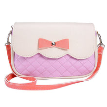 Women Ladies 7 Messenger Bags PU Leather Tote Satchel Fashion Lovely Girl Bowknot Crossbody Shoulder Handbags  J4U66