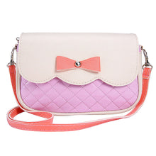Women Ladies 7 Messenger Bags PU Leather Tote Satchel Fashion Lovely Girl Bowknot Crossbody Shoulder Handbags  J4U66