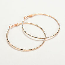 Women Large Simple Circle Hoop Earrings Personality Big Circle Earrings Silver Gold Color Gifts For Lady  J4U66