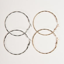 Women Large Simple Circle Hoop Earrings Personality Big Circle Earrings Silver Gold Color Gifts For Lady  J4U66