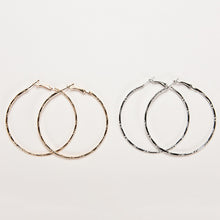 Women Large Simple Circle Hoop Earrings Personality Big Circle Earrings Silver Gold Color Gifts For Lady  J4U66