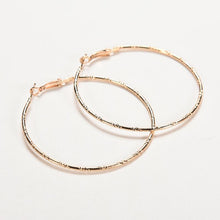 Women Large Simple Circle Hoop Earrings Personality Big Circle Earrings Silver Gold Color Gifts For Lady  J4U66