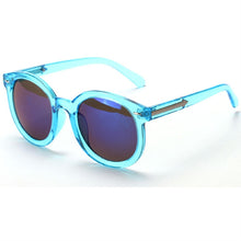 New Women Round Mirrored Lens Sunglasses Eyewear Plastic Frame Jelly Sun Glasses UV400  J4U66