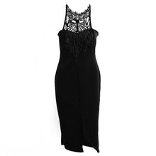 women sexy bodycon dress off shoulder sleeveless back zipperclosure lace dress midi sexy club dress vesitdos J4U66