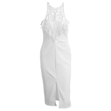 women sexy bodycon dress off shoulder sleeveless back zipperclosure lace dress midi sexy club dress vesitdos J4U66