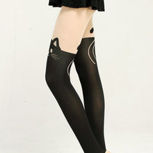 women sexy cat tail velvet knee high socks hosiery tattoo stockings J4U66