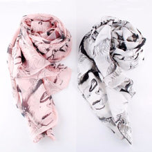 Sexy Chiffon Silk Scarf Lip Pretty Marilyn Monroe Head Print Shawl Wraps Shades Scarves J4U66