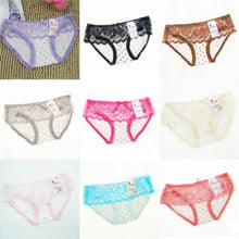 New Women Sexy Lace Bowknot Cotton Underwear Intimates Briefs Panties 9Colors Whole J4U66