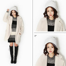 women stylish knitted hat cap supermodel net yarn wool hat hat beanies J4U66