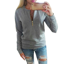 women v neck long sleeve sweatshirts hoodies jumper pullover tops J4U66