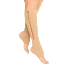 women zippercompression socks zip leg support knee sox open toe sock m J4U66
