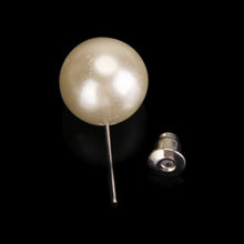 Women's 12 Pair Ear Stud Faux Pearl Round Ball Earrings Set J4U66