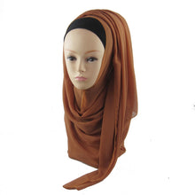 Women's Chiffon Muslim Long Soft Hijab Rivet Islamic Scarf Wrap Shawl PY3 J4U66