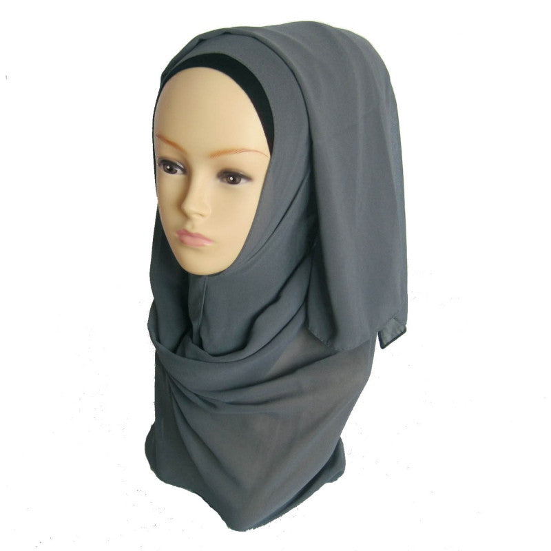 Women's Chiffon Muslim Long Soft Hijab Rivet Islamic Scarf Wrap Shawl PY3 J4U66