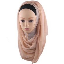 Women's Chiffon Muslim Long Soft Hijab Rivet Islamic Scarf Wrap Shawl PY3 J4U66