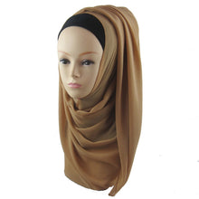womens chiffon muslim long soft hijab rivet islamic scarf wrap shawl J4U66