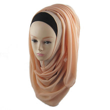 womens chiffon muslim long soft hijab rivet islamic scarf wrap shawl J4U66