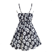 New Women's Floral Sleeveless Chiffon Beach Straps Mini Dress J4U66