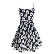 New Women's Floral Sleeveless Chiffon Beach Straps Mini Dress J4U66