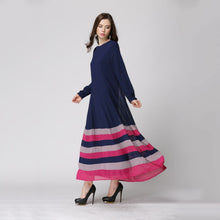 New Women's Sheer Chiffon Islamic Wear Abaya Jilbab Hijab Muslim Rainbow Dress PY3 J4U66