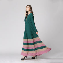 New Women's Sheer Chiffon Islamic Wear Abaya Jilbab Hijab Muslim Rainbow Dress PY3 J4U66