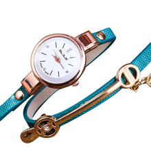 Fashion Women Bracelet Watch Gold Quartz Gift Watch Wristwatch Women Dress Leather Casual Bracelet Watches J4U66