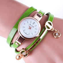 Fashion Women Bracelet Watch Gold Quartz Gift Watch Wristwatch Women Dress Leather Casual Bracelet Watches J4U66