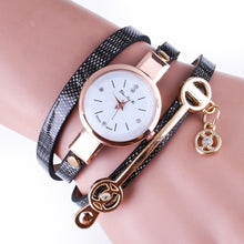 Fashion Women Bracelet Watch Gold Quartz Gift Watch Wristwatch Women Dress Leather Casual Bracelet Watches J4U66