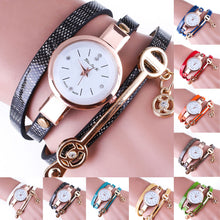 Fashion Women Bracelet Watch Gold Quartz Gift Watch Wristwatch Women Dress Leather Casual Bracelet Watches J4U66