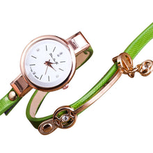 Fashion Women Bracelet Watch Gold Quartz Gift Watch Wristwatch Women Dress Leather Casual Bracelet Watches J4U66
