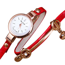 Fashion Women Bracelet Watch Gold Quartz Gift Watch Wristwatch Women Dress Leather Casual Bracelet Watches J4U66