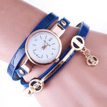 Fashion Women Bracelet Watch Gold Quartz Gift Watch Wristwatch Women Dress Leather Casual Bracelet Watches J4U66