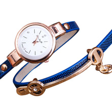 Fashion Women Bracelet Watch Gold Quartz Gift Watch Wristwatch Women Dress Leather Casual Bracelet Watches J4U66