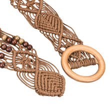 brand Waistband Charm Women Rope Braided Waist Belt Hollow out for girls fashion Accessory J4U66