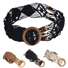 brand Waistband Charm Women Rope Braided Waist Belt Hollow out for girls fashion Accessory J4U66