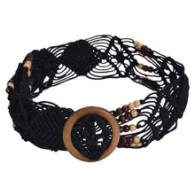 brand Waistband Charm Women Rope Braided Waist Belt Hollow out for girls fashion Accessory J4U66