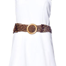 brand Waistband Charm Women Rope Braided Waist Belt Hollow out for girls fashion Accessory J4U66